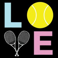 I Love Tennis Tennis Player Backpack