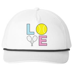 I Love Tennis Tennis Player Snapback Five-Panel Rope Hat