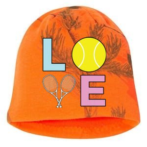 I Love Tennis Tennis Player Kati - Camo Knit Beanie