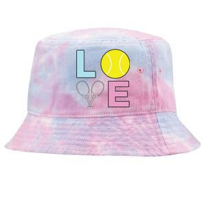 I Love Tennis Tennis Player Tie-Dyed Bucket Hat