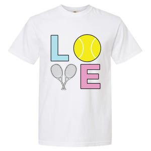 I Love Tennis Tennis Player Garment-Dyed Heavyweight T-Shirt