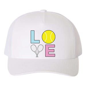 I Love Tennis Tennis Player Yupoong Adult 5-Panel Trucker Hat