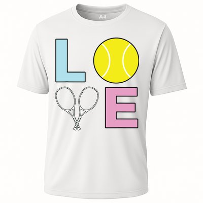 I Love Tennis Tennis Player Cooling Performance Crew T-Shirt