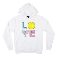 I Love Tennis Tennis Player Hoodie