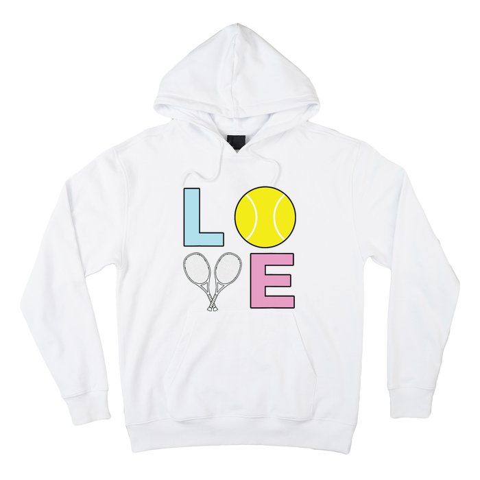 I Love Tennis Tennis Player Hoodie