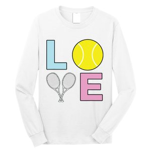 I Love Tennis Tennis Player Long Sleeve Shirt