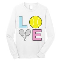 I Love Tennis Tennis Player Long Sleeve Shirt