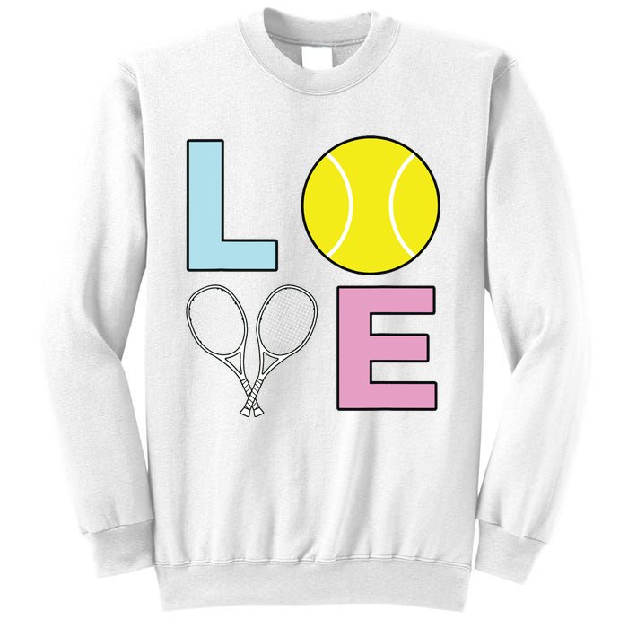 I Love Tennis Tennis Player Sweatshirt