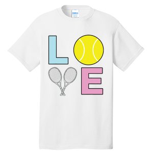 I Love Tennis Tennis Player Tall T-Shirt