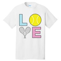 I Love Tennis Tennis Player Tall T-Shirt