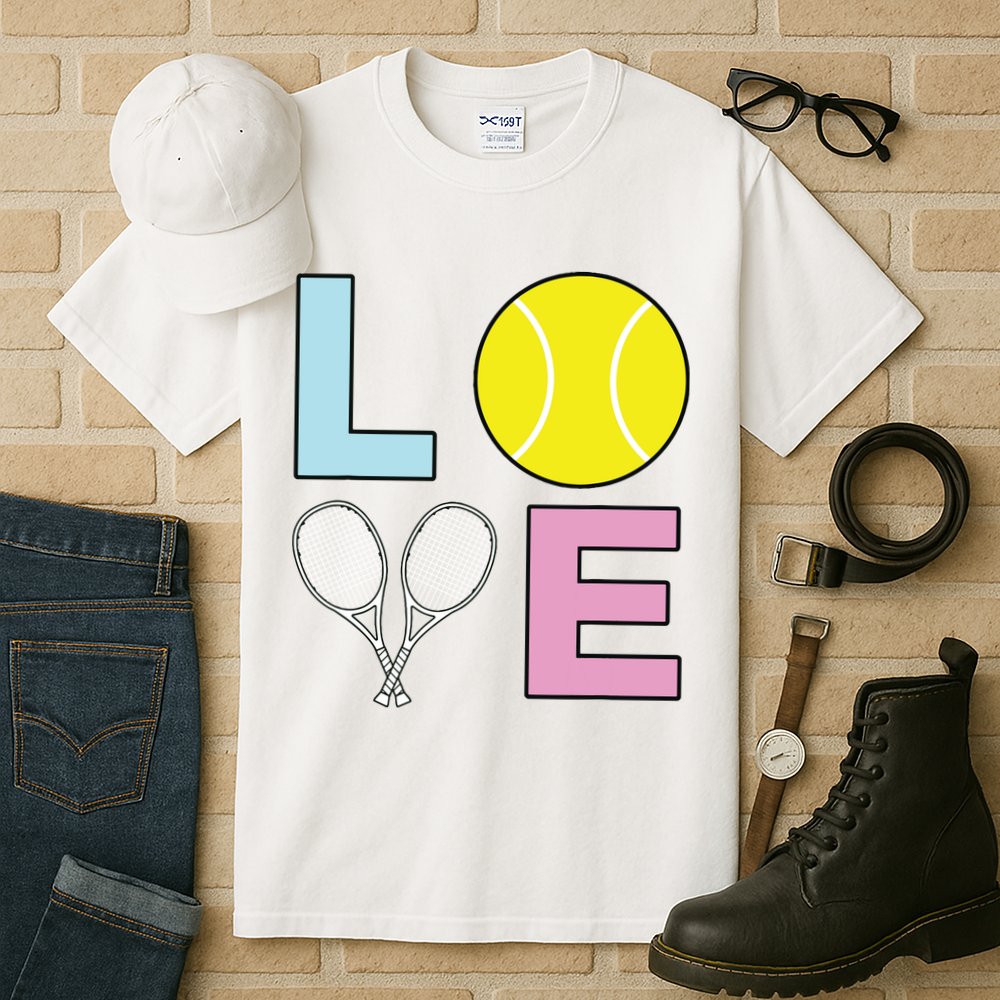 I Love Tennis Tennis Player Tall T-Shirt