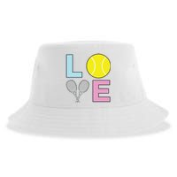 I Love Tennis Tennis Player Sustainable Bucket Hat