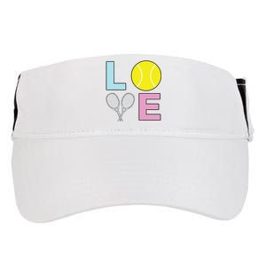 I Love Tennis Tennis Player Adult Drive Performance Visor