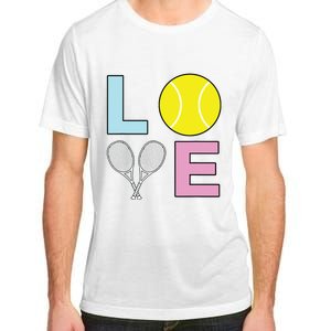 I Love Tennis Tennis Player Adult ChromaSoft Performance T-Shirt