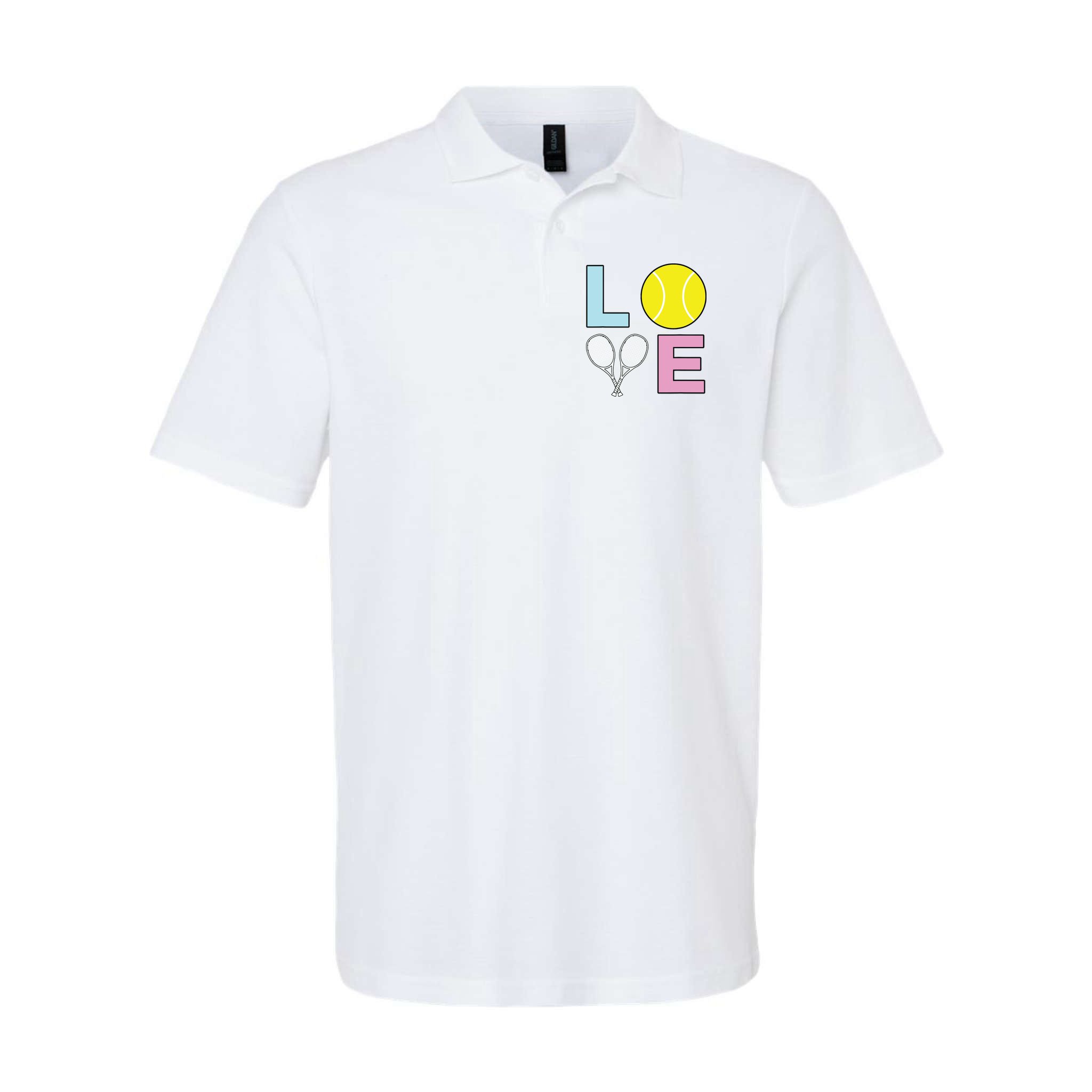 I Love Tennis Tennis Player Polo