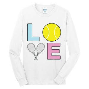 I Love Tennis Tennis Player Tall Long Sleeve T-Shirt