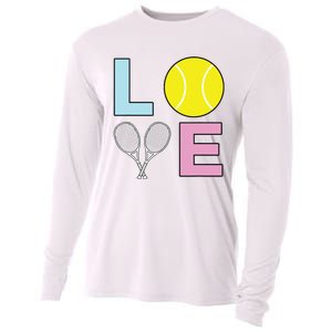 I Love Tennis Tennis Player Cooling Performance Long Sleeve Crew