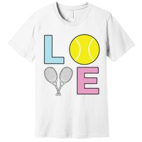 I Love Tennis Tennis Player Premium T-Shirt