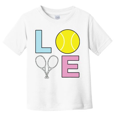 I Love Tennis Tennis Player Toddler T-Shirt