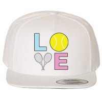 I Love Tennis Tennis Player Wool Snapback Cap