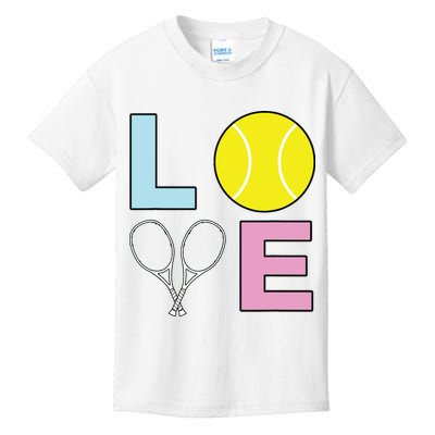 I Love Tennis Tennis Player Kids T-Shirt