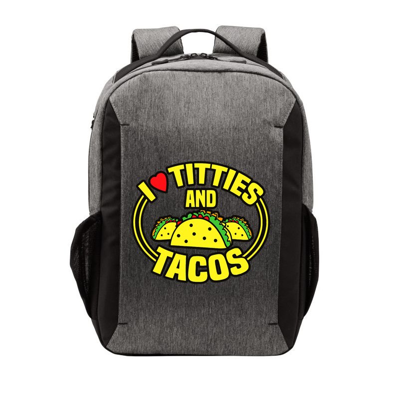 I Love Titties And Tacos Vector Backpack