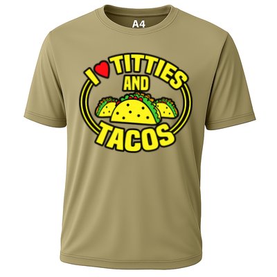 I Love Titties And Tacos Performance Shirt