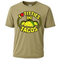 I Love Titties And Tacos Cooling Performance Crew T-Shirt