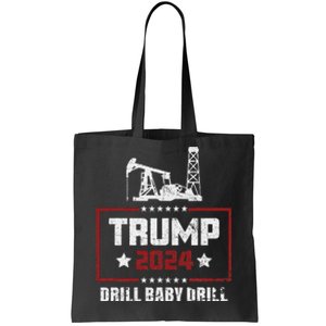 I Love Trump 2024 Drill Baby Drill 4th Of July Tote Bag