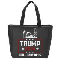 I Love Trump 2024 Drill Baby Drill 4th Of July Zip Tote Bag