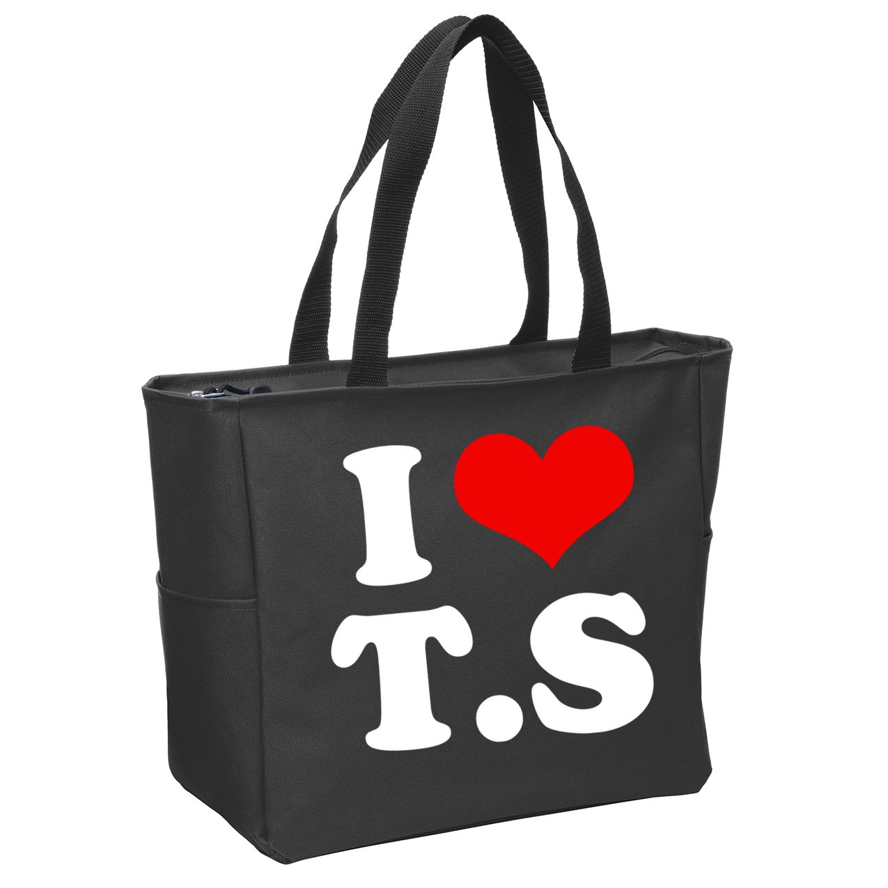 I LOVE TS Zip Tote Bag