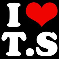 I LOVE TS Zip Tote Bag