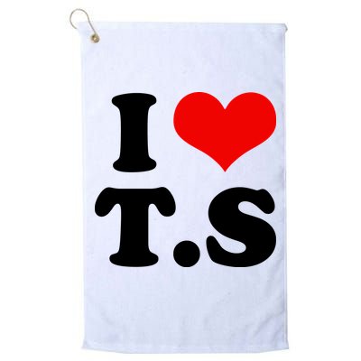 I LOVE TS Golf Towel