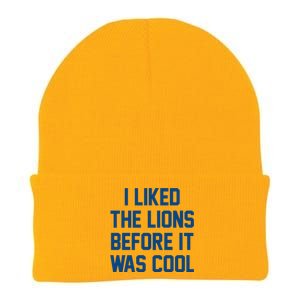 I Liked The Lions Before It Was Cool Funny Knit Cap Winter Beanie