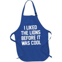 I Liked The Lions Before It Was Cool Funny Apron