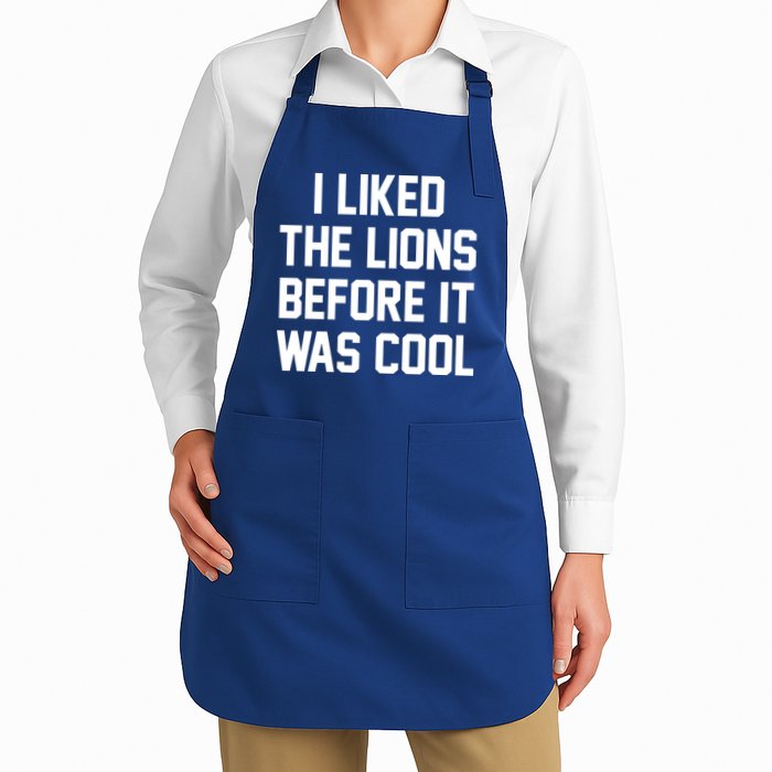 I Liked The Lions Before It Was Cool Funny Apron