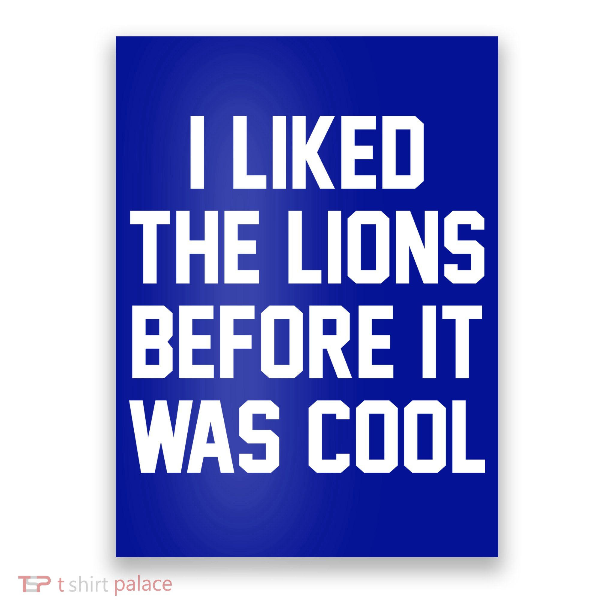 I Liked The Lions Before It Was Cool Funny Poster