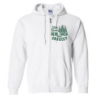 I Like Them Real Thick And Sprucey Funny Christmas Tree Xmas Full Zip Hoodie