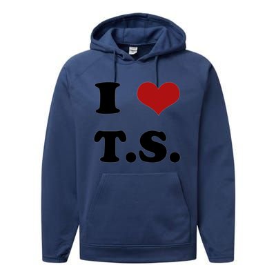 I Love TS Performance Fleece Hoodie