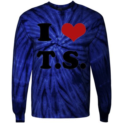 I Love TS Tie-Dye Long Sleeve Shirt