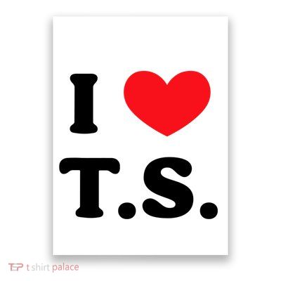 I Love T S Poster