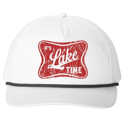 ItS Lake Time Summer Lake Camper Life Snapback Five-Panel Rope Hat