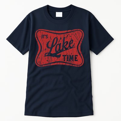 ItS Lake Time Summer Lake Camper Life Tall T-Shirt