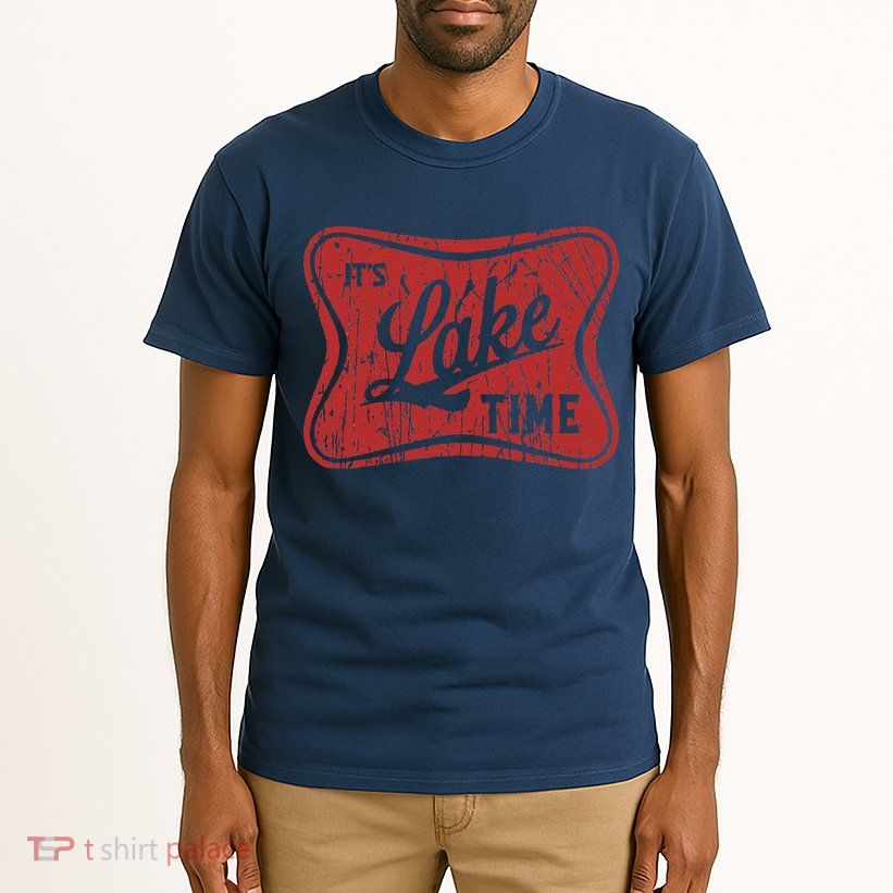 ItS Lake Time Summer Lake Camper Life Tall T-Shirt