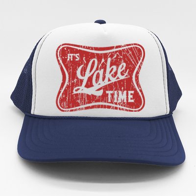 ItS Lake Time Summer Lake Camper Life Trucker Hat