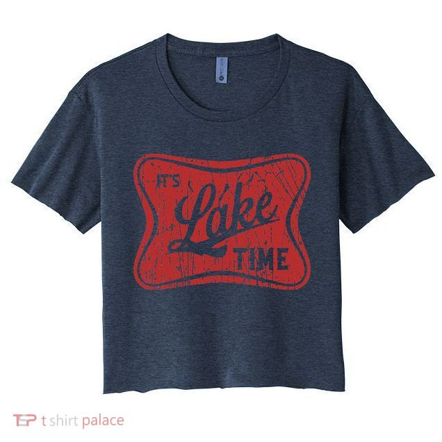 ItS Lake Time Summer Lake Camper Life Crop Top
