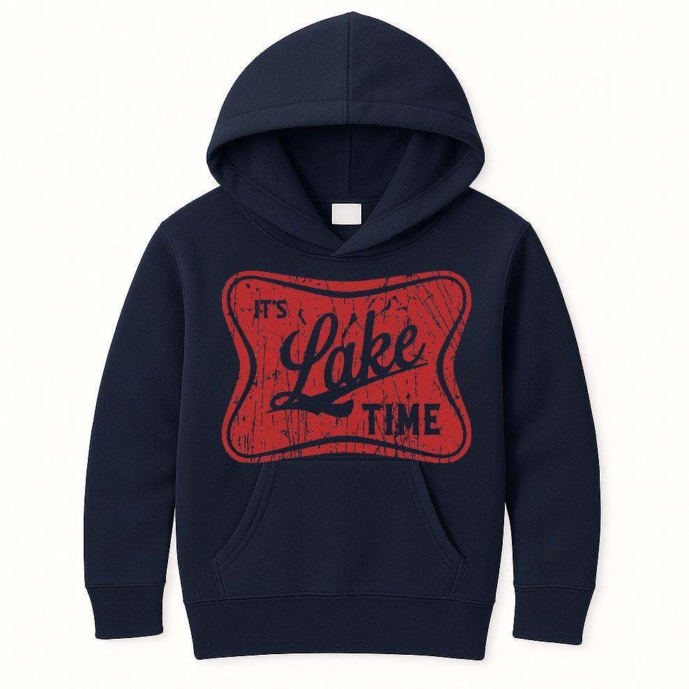 ItS Lake Time Summer Lake Camper Life Kids Hoodie