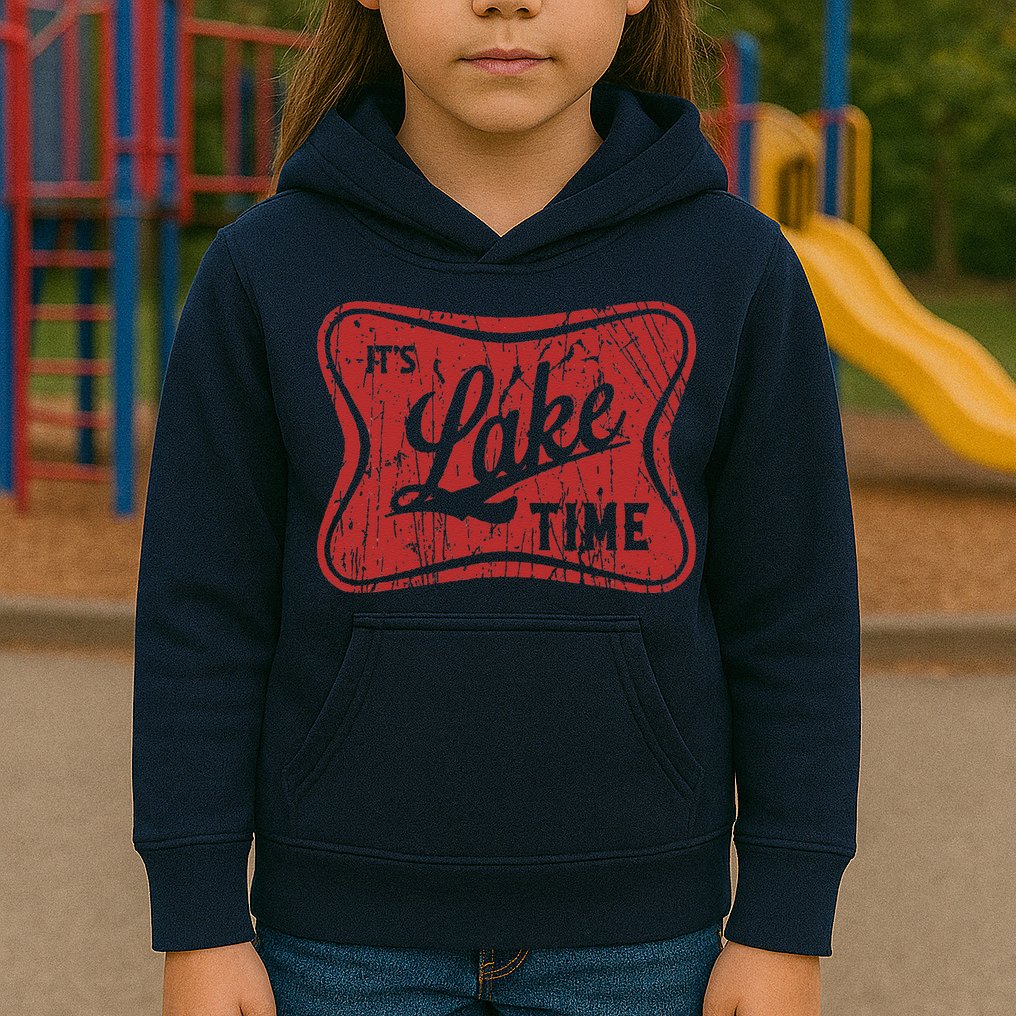 ItS Lake Time Summer Lake Camper Life Kids Hoodie