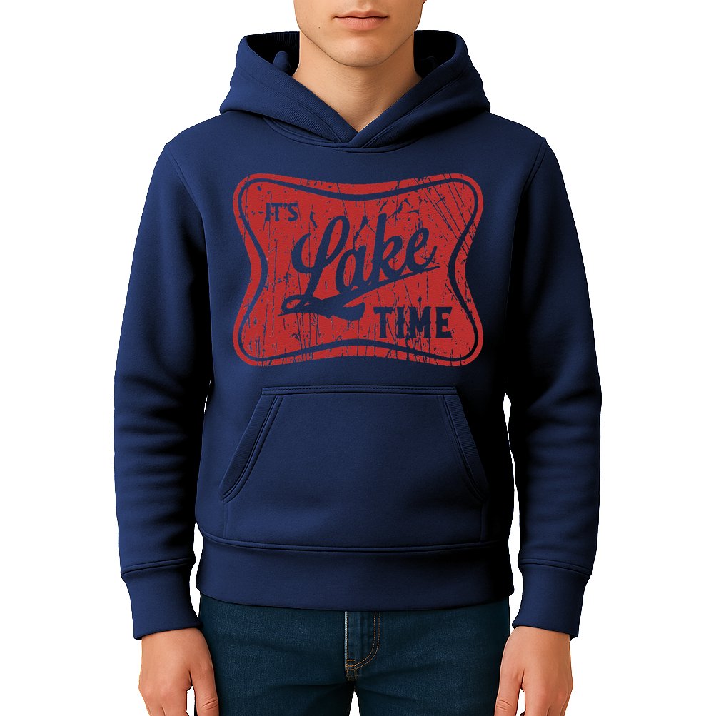 ItS Lake Time Summer Lake Camper Life Kids Hoodie