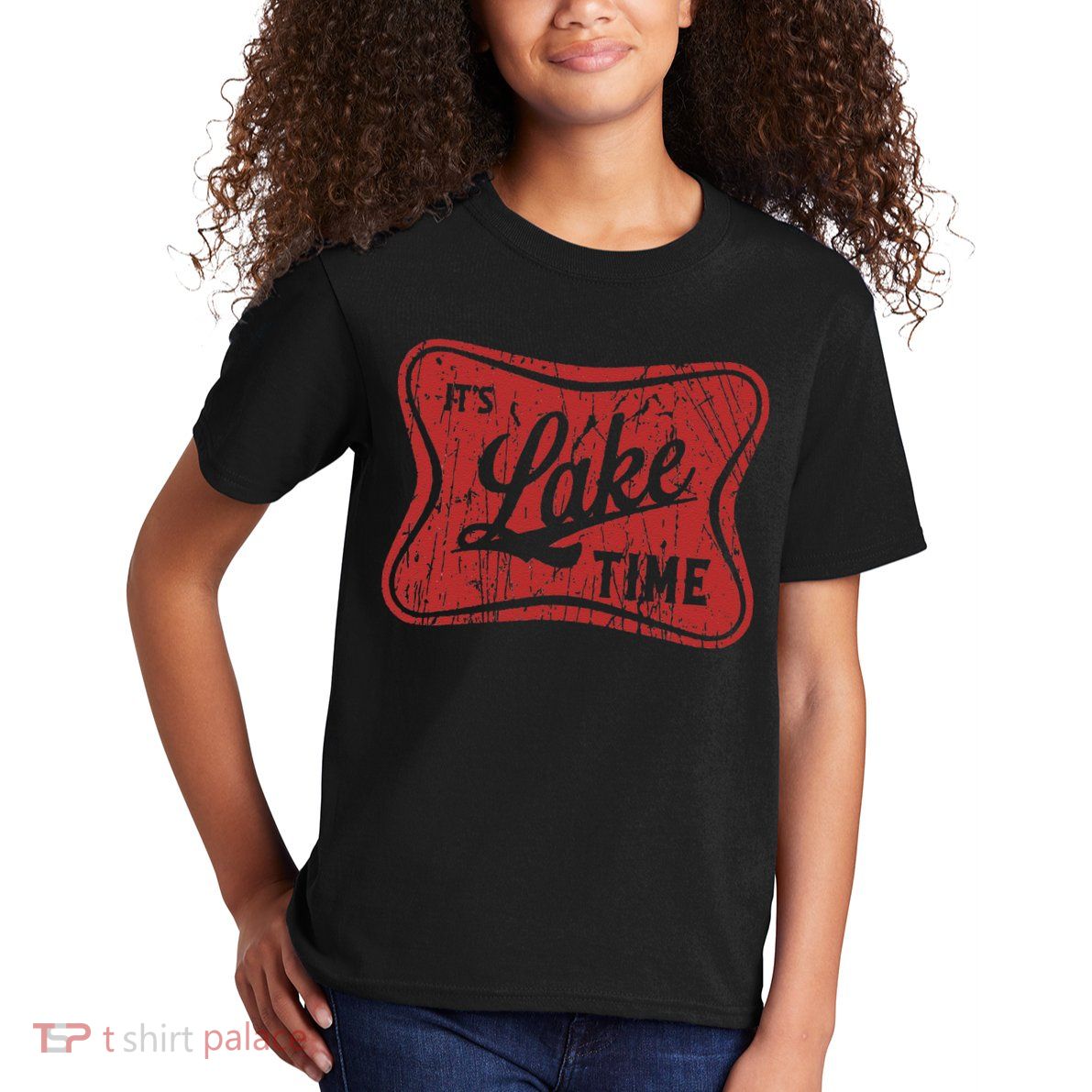 ItS Lake Time Summer Lake Camper Life Kids T-Shirt